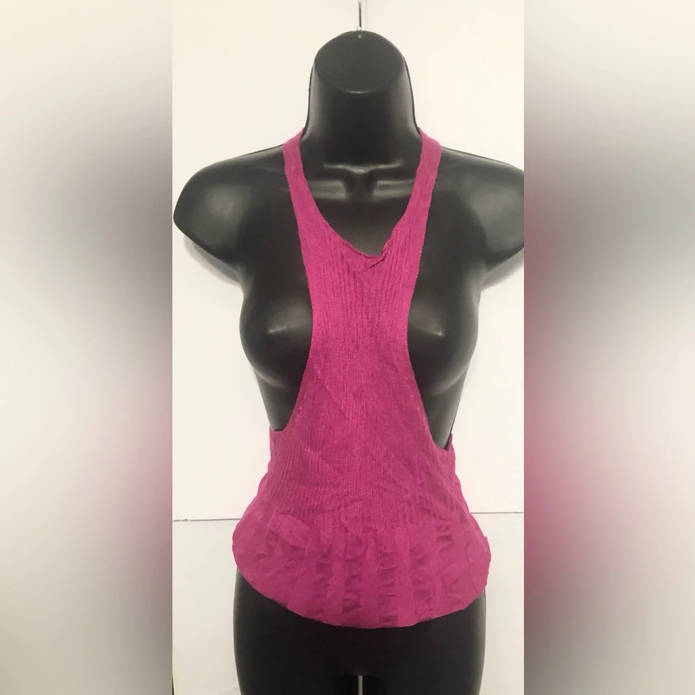 Free people intimately free pink switch it up ribbed‎ racerback top size new